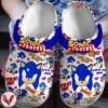 Sonic The Hedgehog Game Crocs Crocband Clogs Shoes Comfortable For Men Women and Kids Style 1, Unique Gift From  Vesles2014S