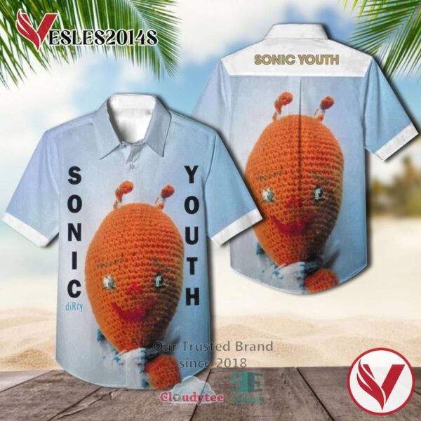 Sonic Youth Band Dirty Album Hawaiian Shirt, Best Gift For Music Lovers Vesles2014S