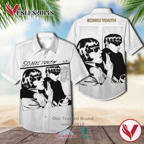 Sonic Youth Band Goo Album Hawaiian Shirt, Best Gift For Music Lovers Vesles2014S