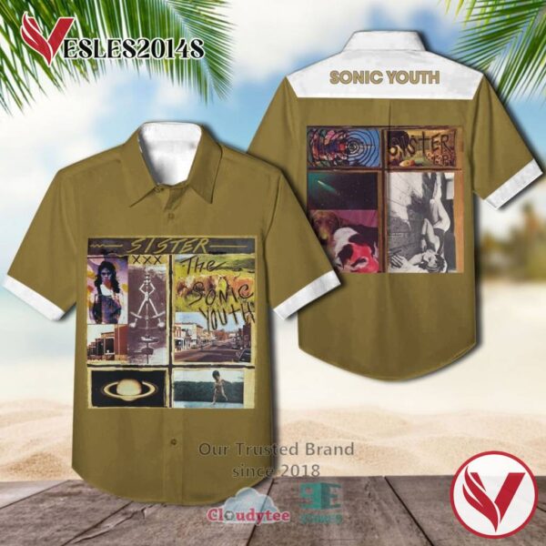 Sonic Youth Band Sister Album Hawaiian Shirt, Best Gift For Music Lovers Vesles2014S