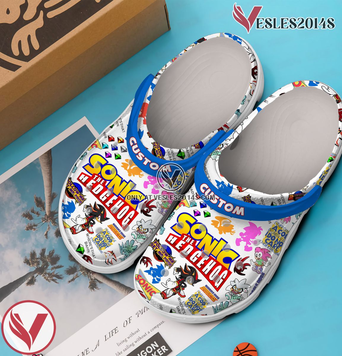 Sonic the Hedgehog Movie Crocs Crocband Clogs Shoes Comfortable For Men Women and Kids - Vesles2014S 3