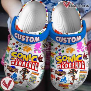 Sonic the Hedgehog Movie Crocs Crocband Clogs Shoes Comfortable For Men Women and Kids - Vesles2014S