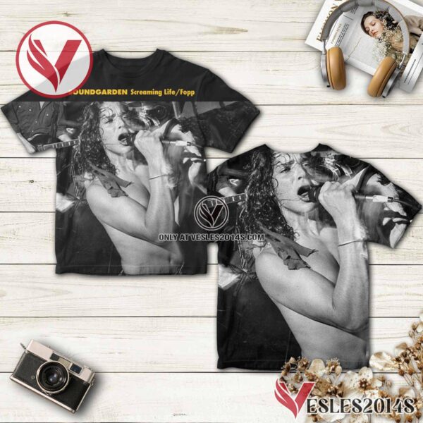 Soundgarden Screaming Life Fopp Compilation Album Cover Shirt , Unique Gifts For Music Lovers - Vesles2014S