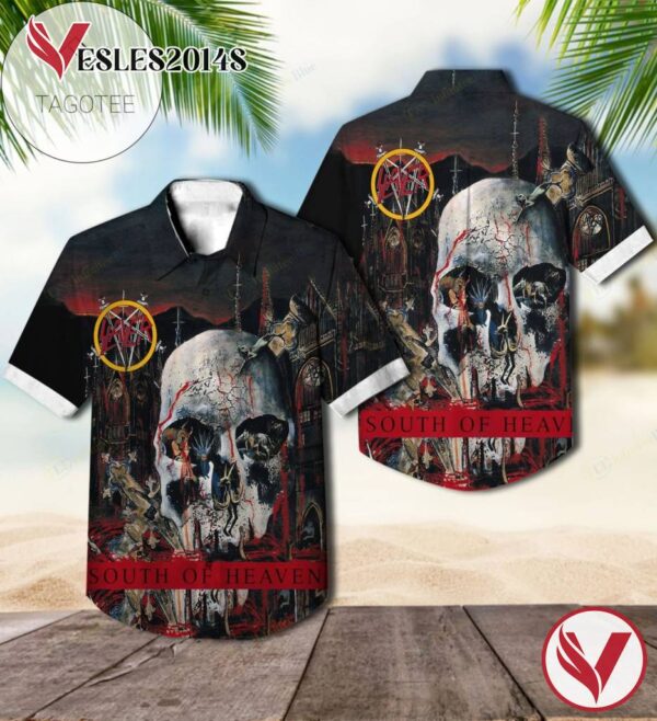 South Of Heaven Studio Album By Slayer Hawaiian Shirt, Best Gift For Music Lovers Vesles2014S