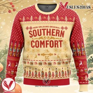 Southern Comfort Ugly Christmas Sweater, Unique Christmas Gift For Fans - Vesles2014S