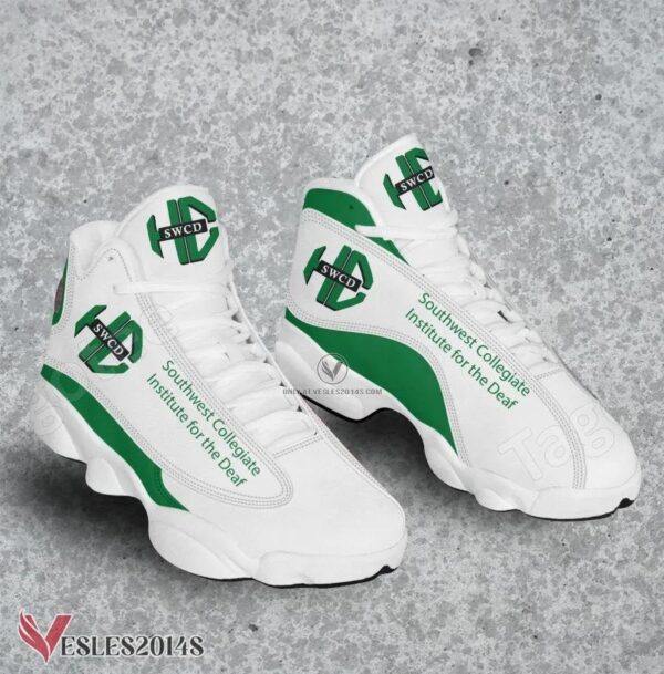 Southwest Collegiate Institute for the Deaf Logo Air Jordan 13 Shoes, Best Sneaker Gifts For Fans - Vesles2014s