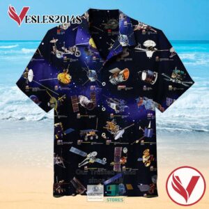 Space Explorers Casual Hawaiian Shirt, Best Gifts For Summer Vesles2014S 1