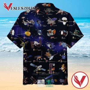 Space Explorers Casual Hawaiian Shirt, Best Gifts For Summer Vesles2014S 2