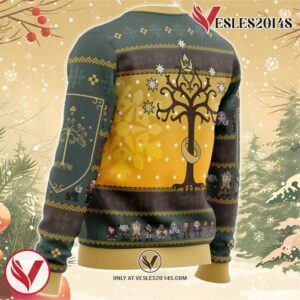 Spend Christmas in Fellowship The Lord of the Rings Ugly Christmas Sweater, Unique Christmas Gift For Fans - Vesles2014S 2