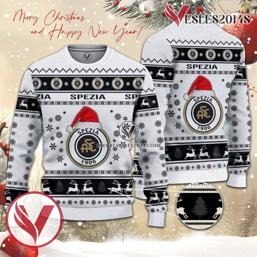 Spezia Calcio Sport Ugly Christmas Sweater, Unique Gifts For Fans - Vesles2014aS 1