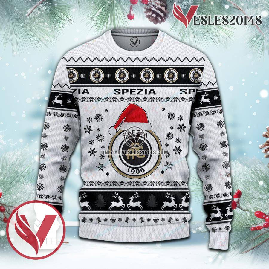 Spezia Calcio Sport Ugly Christmas Sweater, Unique Gifts For Fans - Vesles2014aS 2