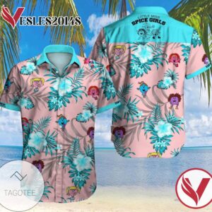 Spice Girls Hawaiian III Graphic Print Short Sleeve Hawaiian Casual Shirt Vesles2014S 1