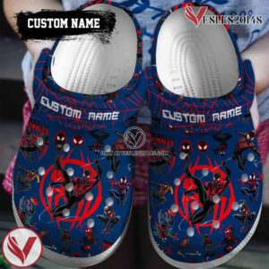 Spider Man Across the Spider-Verse Movie Crocs Clogs Crocband Shoes Custom Name For Men Women and Kids - Vesles2014S