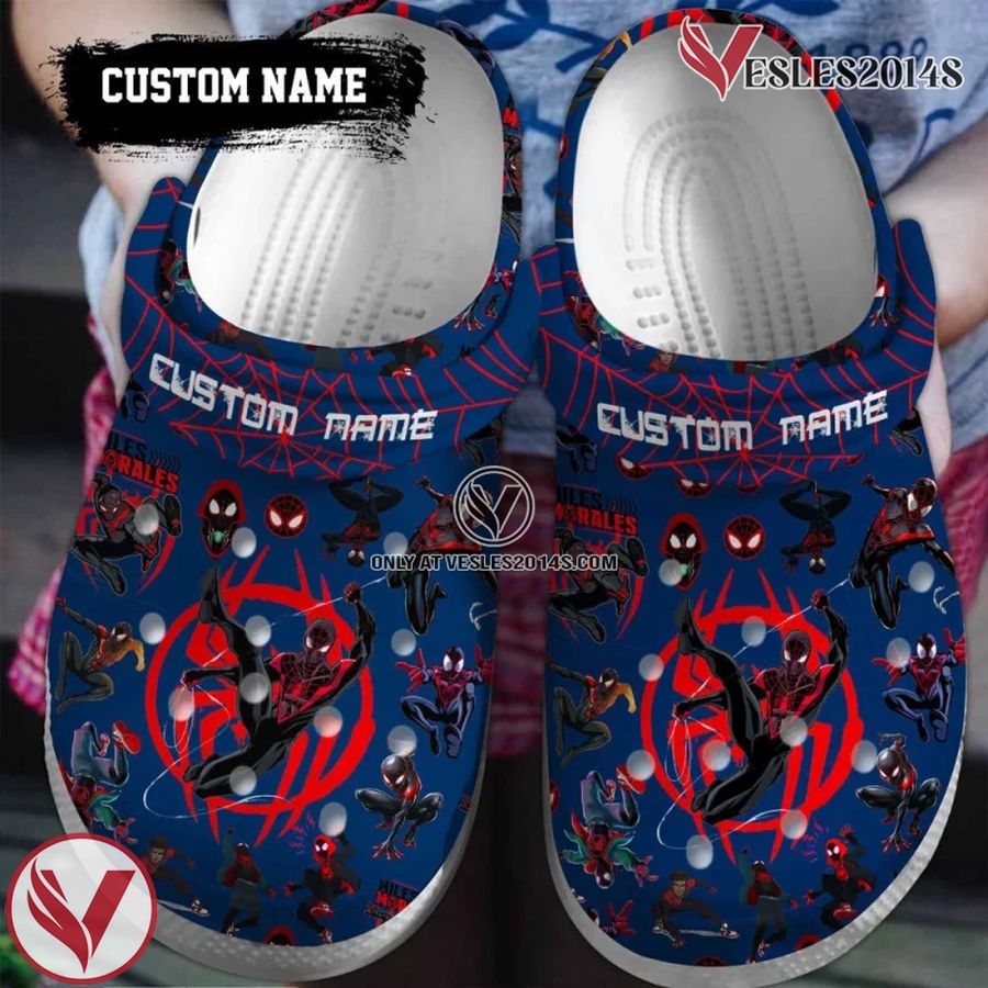 Spider Man Across the Spider-Verse Movie Crocs Clogs Crocband Shoes Custom Name For Men Women and Kids - Vesles2014S