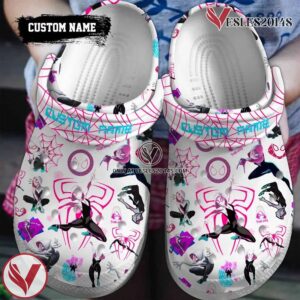 Spider Man Across the Spider-Verse Movie Crocs Crocband Clogs Custom Name For Men Women and Kids - Vesles2014S