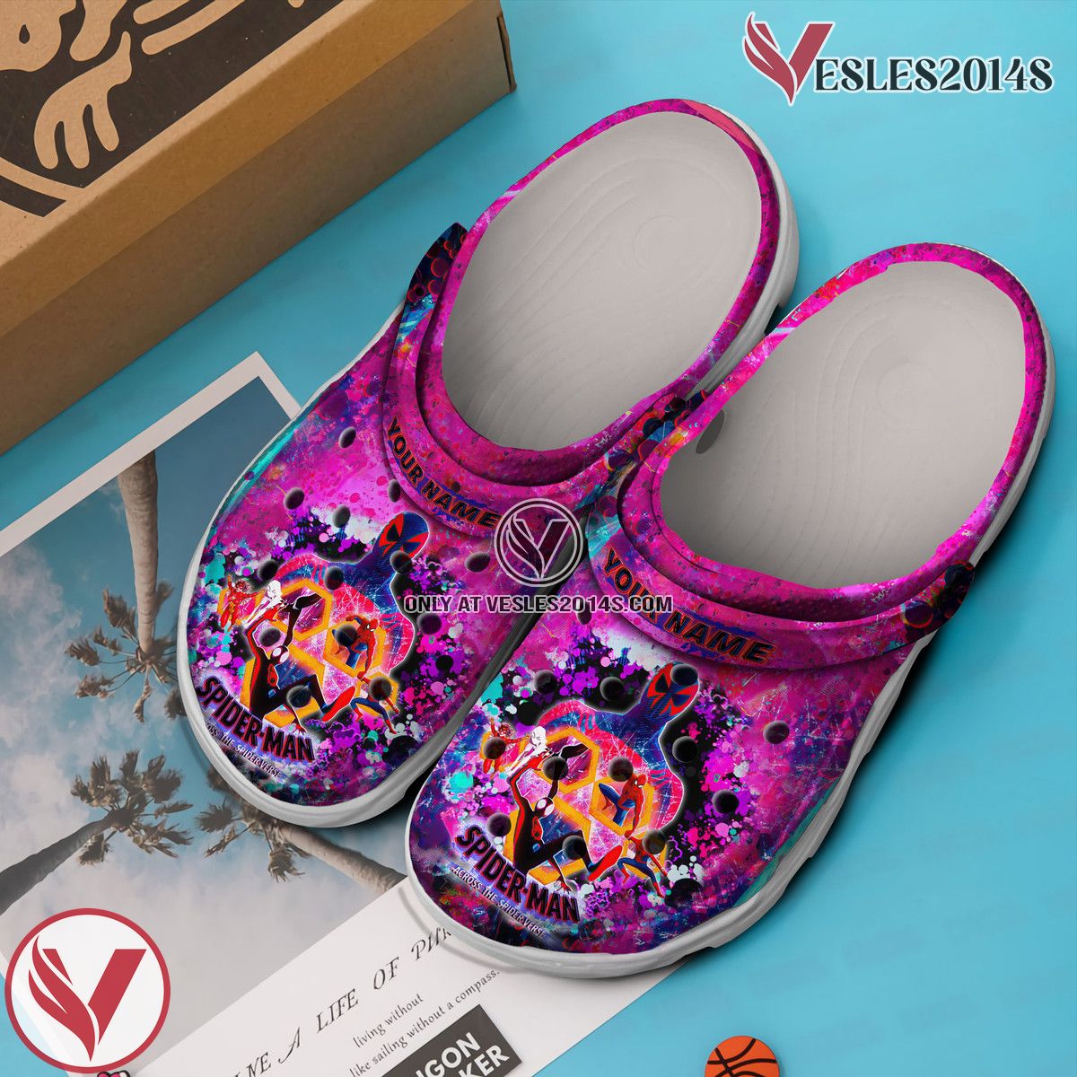 Spider Man Across the Spider-Verse Movie Crocs Crocband Clogs Shoes For Men Women and Kids - Vesles2014S 3