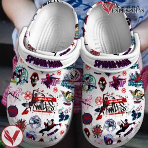 Spider Man Across the Spider-Verse Movie Crocs Crocband Shoes Clogs For Men Women and Kids - Vesles2014S