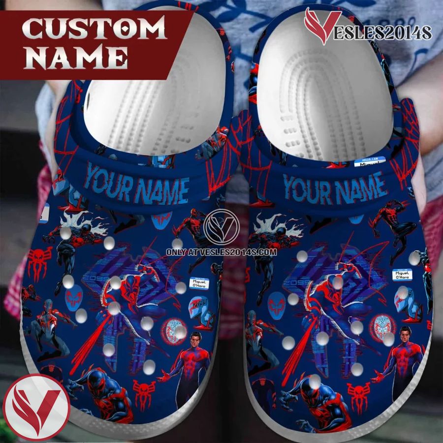 Spider Man Across the Spider-Verse Movie Crocs Shoes Clogs Crocband Custom Name For Men Women and Kids - Vesles2014S