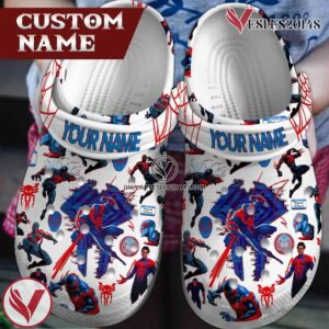 Spider Man Across the Spider-Verse Movie Crocs Shoes Clogs Crocband For Men Women and Kids - Vesles2014S