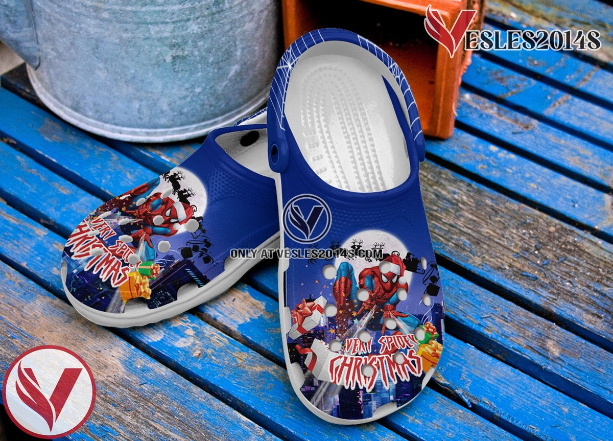 Spider Man Christmas Movie Crocs Crocband Clogs Shoes Comfortable For Men Women and Kids - Vesles2014S 3
