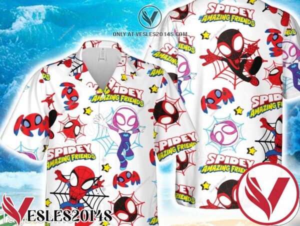 Spidey And His Amazing Friends Hawaiian Shirt, Unique Gifts For Friends - Vesles2014S 1
