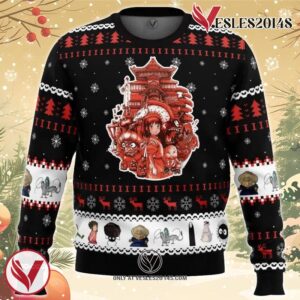Spirited Away Anime Studio Ghibli Ugly Christmas Sweater, Unique Christmas Gift For Fans - Vesles2014S