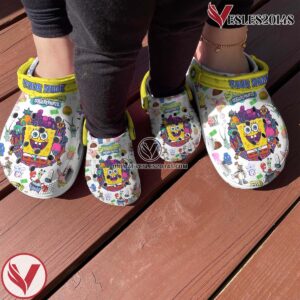 SpongeBob SquarePants Cartoon Crocs Crocband Clogs Shoes Comfortable For Men Women and Kids Style 1, Unique Gift From  Vesles2014S 2