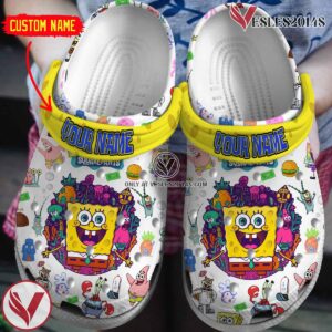 SpongeBob SquarePants Cartoon Crocs Crocband Clogs Shoes Comfortable For Men Women and Kids Style 1, Unique Gift From  Vesles2014S