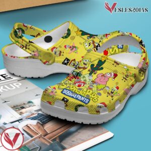 SpongeBob SquarePants Cartoon Crocs Crocband Clogs Shoes Comfortable For Men Women and Kids Style 2, Unique Gift From  Vesles2014S 4