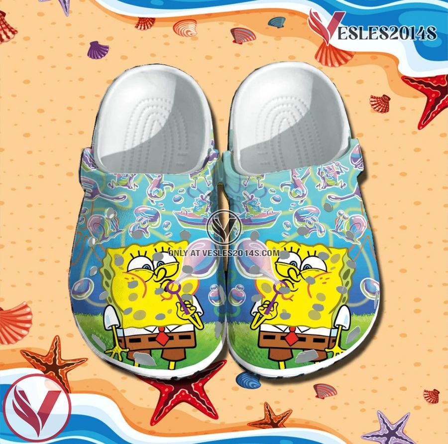 SpongeBob SquarePants Crocs Clog Shoes Style 4, Unique Gift From Vesles2014S