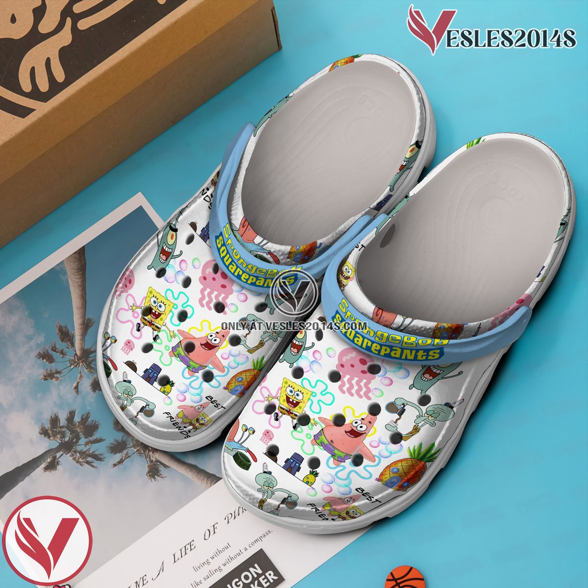 SpongeBob SquarePants Movie Crocs Crocband Clogs Shoes Comfortable For Men Women and Kids Style 2 - Vesles2014S 2