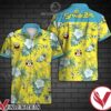Spongebob Blue Tropical Floral Yellow Hawaiian Shirt, Unique Gifts For Friends - Vesles2014S 1