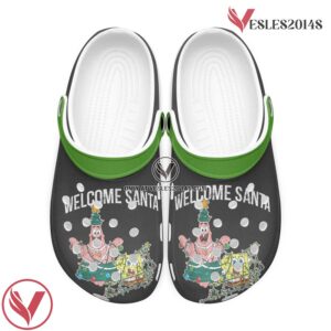Spongebob Squarepants Patrick Star Welcome Santa Christmas shoes Crocs Crocband Clogs Shoes For Men Women, Unique Gift From  Vesles2014S