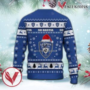 Sporting Club di Bastia Sport Ugly Christmas Sweater, Unique Gifts For Fans - Vesles2014aS 3