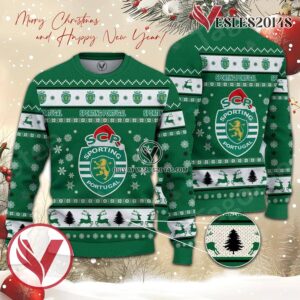 Sporting Clube de Portugal Sport Ugly Christmas Sweater, Unique Gifts For Fans - Vesles2014aS 1