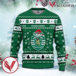 Sporting Clube de Portugal Sport Ugly Christmas Sweater, Unique Gifts For Fans - Vesles2014aS 2