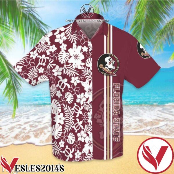 Sports American Football Ncaaf Florida State Seminoles White Hibiscus Hawaiian Shirt, Unique Gifts For Friends - Vesles2014S 1