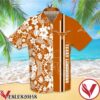Sports American Football Ncaaf Texas Longhorns White Hibiscus On Orange Hawaiian Shirt, Unique Gifts For Friends - Vesles2014S 1