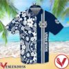 Sports American Football Ncaaf Utah State Aggies White Hibiscus On Navy Hawaiian Shirt, Unique Gifts For Friends - Vesles2014S 1