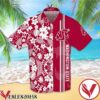 Sports American Football Ncaaf Washington State Cougars White Hibiscus On Red Hawaiian Shirt, Unique Gifts For Friends - Vesles2014S 1
