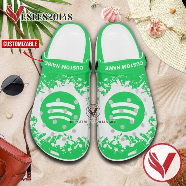 Spotify Music Logo Crocs Shoes For Men And Women, Unique Clogs Shoes For Fans - Vesles2014S 1