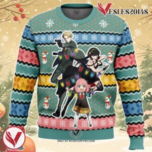 Spy Xmas Family Spy x Family Ugly Christmas Sweater, Unique Christmas Gift For Fans - Vesles2014S