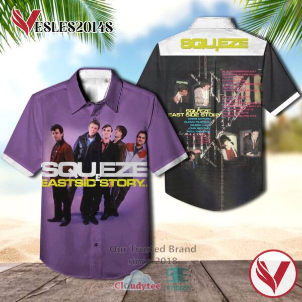 Squeeze East Side Story Albums Hawaiian Shirt, Best Gift For Music Lovers Vesles2014S
