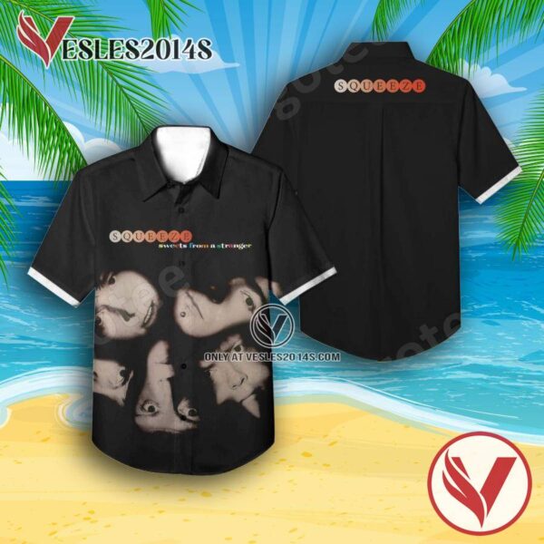 Squeeze Sweets From A Stranger Album Cover Black Hawaiian Shirt, Unique Gifts For Music Lovers - Vesles2014S