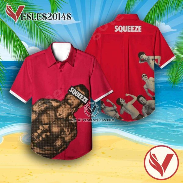 Squeeze The Self-titled Debut Album Cover Hawaiian Shirt, Unique Gifts For Music Lovers - Vesles2014S