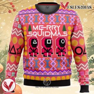 Squid Game Squidmas Ugly Christmas Sweater, Unique Christmas Gift For Fans - Vesles2014S