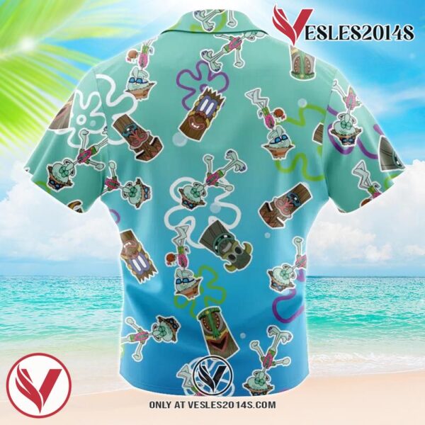 Squidward Tiki Dreams Spongebob SquarePants Hawaiian Shirt 1