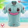 Squirtle Face Pokemon Hawaiian Button Up Shirt, Perfect Gifts For Anime Lovers - Vesles2014S