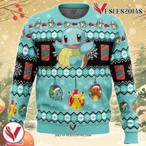 Squirtle I Choose You Pokemon Ugly Christmas Sweater, Unique Christmas Gift For Fans - Vesles2014S