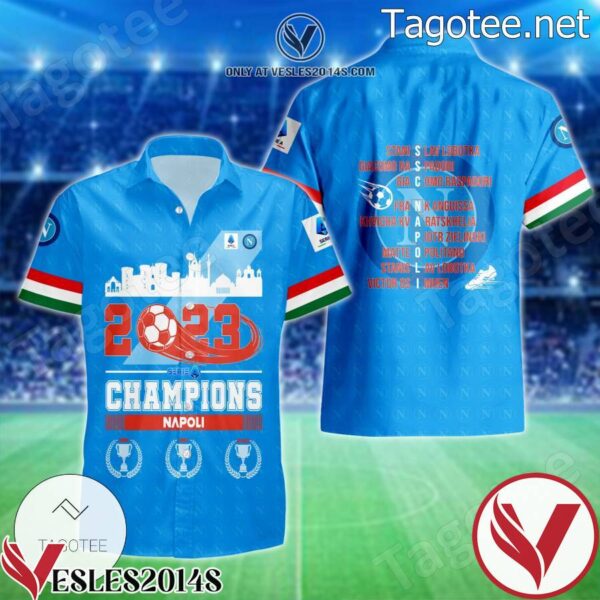 Ssc Napoli 2023 Champions Hawaiian Shirt, Unique Gifts For Friends - Vesles2014S 1